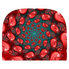 Fractal Red Spiral Abstract Art Make Up Case (Large) from ArtsNow.com Front