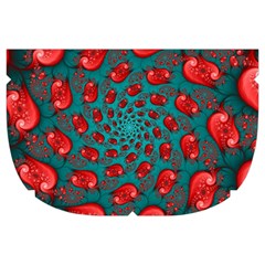 Fractal Red Spiral Abstract Art Make Up Case (Large) from ArtsNow.com Side Left