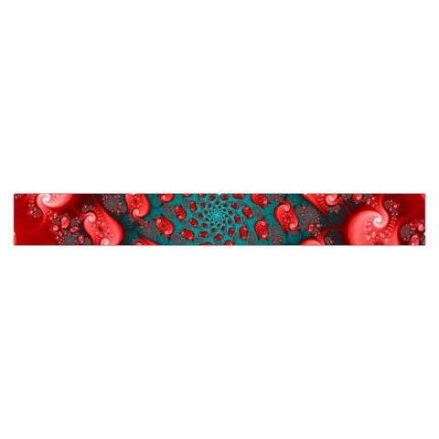Fractal Red Spiral Abstract Art Make Up Case (Large) from ArtsNow.com Zipper Back