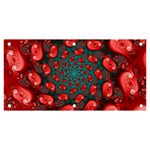 Fractal Red Spiral Abstract Art Banner and Sign 6  x 3 