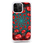 Fractal Red Spiral Abstract Art iPhone 14 Pro Max TPU UV Print Case