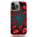Fractal Red Spiral Abstract Art iPhone 13 Pro Max TPU UV Print Case