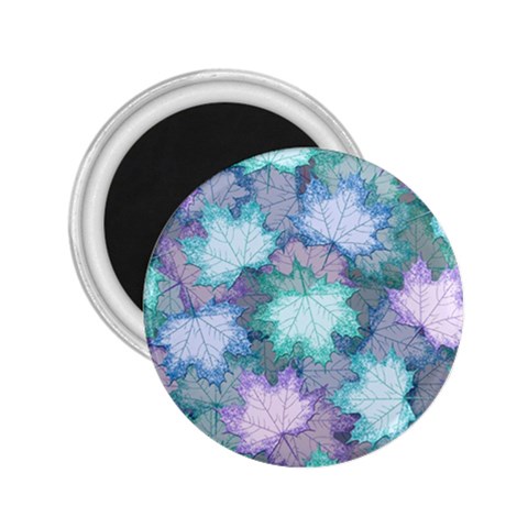 Leaves Glitter Background Winter 2.25  Magnets from ArtsNow.com Front