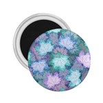 Leaves Glitter Background Winter 2.25  Magnets