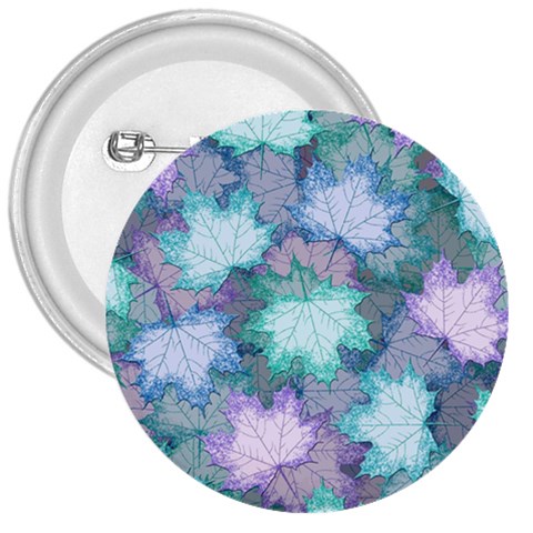 Leaves Glitter Background Winter 3  Buttons from ArtsNow.com Front