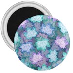 Leaves Glitter Background Winter 3  Magnets