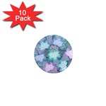Leaves Glitter Background Winter 1  Mini Magnet (10 pack) 