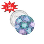 Leaves Glitter Background Winter 1.75  Buttons (10 pack)