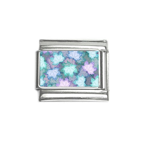Leaves Glitter Background Winter Italian Charm (9mm) from ArtsNow.com Front