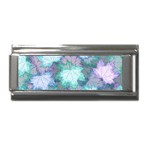 Leaves Glitter Background Winter Superlink Italian Charm (9mm)
