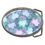 Leaves Glitter Background Winter Belt Buckles