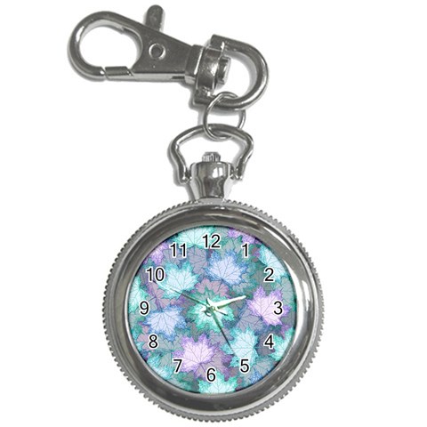 Leaves Glitter Background Winter Key Chain Watches from ArtsNow.com Front