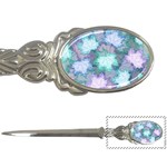 Leaves Glitter Background Winter Letter Opener