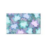 Leaves Glitter Background Winter Sticker (Rectangular)