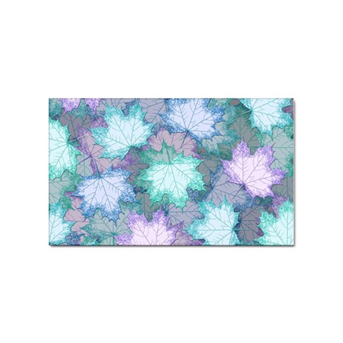 Leaves Glitter Background Winter Sticker Rectangular (100 pack) from ArtsNow.com Front