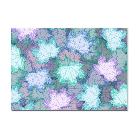 Leaves Glitter Background Winter Sticker A4 (100 pack) from ArtsNow.com Front