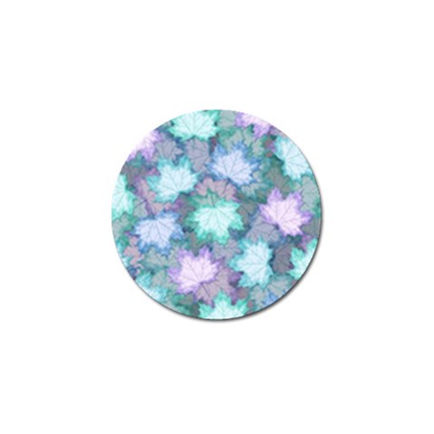 Leaves Glitter Background Winter Golf Ball Marker from ArtsNow.com Front