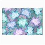 Leaves Glitter Background Winter Postcards 5  x 7  (Pkg of 10)