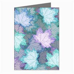 Leaves Glitter Background Winter Greeting Cards (Pkg of 8) from ArtsNow.com Left
