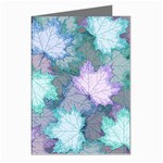 Leaves Glitter Background Winter Greeting Cards (Pkg of 8)