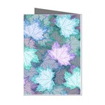 Leaves Glitter Background Winter Mini Greeting Cards (Pkg of 8)