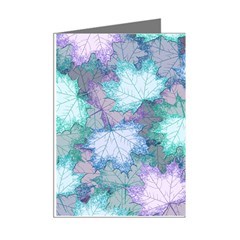 Leaves Glitter Background Winter Mini Greeting Cards (Pkg of 8) from ArtsNow.com Right