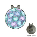 Leaves Glitter Background Winter Hat Clips with Golf Markers