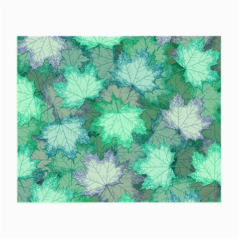 Leaves Glitter Background Winter Small Glasses Cloth from ArtsNow.com Front