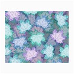 Leaves Glitter Background Winter Small Glasses Cloth (2 Sides)