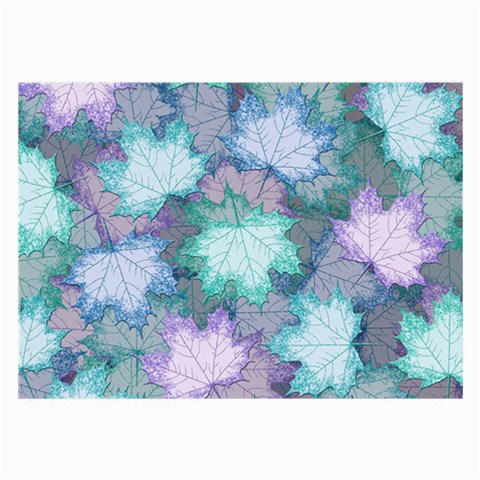 Leaves Glitter Background Winter Large Glasses Cloth (2 Sides) from ArtsNow.com Front