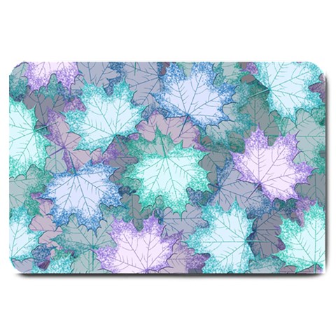 Leaves Glitter Background Winter Large Doormat from ArtsNow.com 30 x20  Door Mat