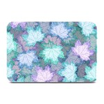 Leaves Glitter Background Winter Plate Mats