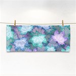 Leaves Glitter Background Winter Hand Towel