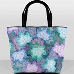 Leaves Glitter Background Winter Bucket Bag