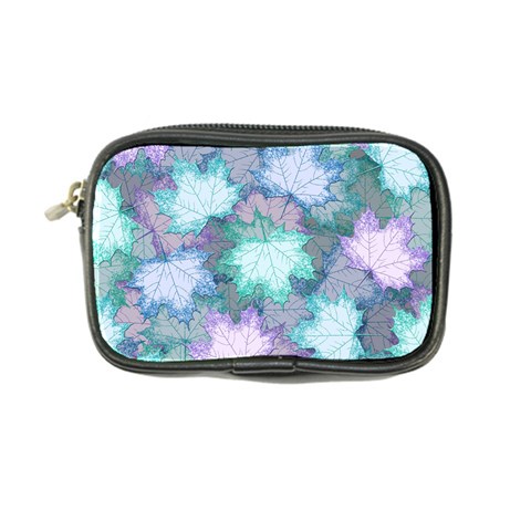 Leaves Glitter Background Winter Coin Purse from ArtsNow.com Front