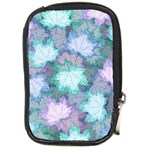 Leaves Glitter Background Winter Compact Camera Leather Case