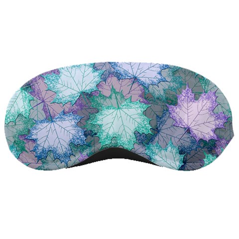 Leaves Glitter Background Winter Sleep Mask from ArtsNow.com Front