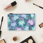 Leaves Glitter Background Winter Cosmetic Bag (Small)