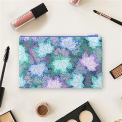 Leaves Glitter Background Winter Cosmetic Bag (Medium) from ArtsNow.com Back