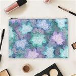 Leaves Glitter Background Winter Cosmetic Bag (Large)