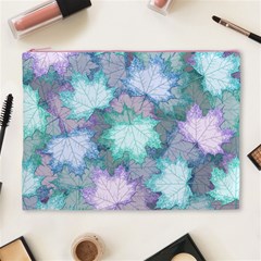 Leaves Glitter Background Winter Cosmetic Bag (XL) from ArtsNow.com Front