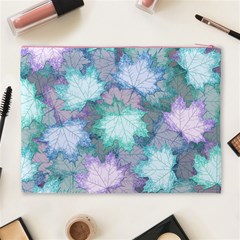 Leaves Glitter Background Winter Cosmetic Bag (XL) from ArtsNow.com Back