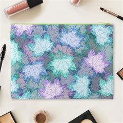 Leaves Glitter Background Winter Cosmetic Bag (XL) from ArtsNow.com Back