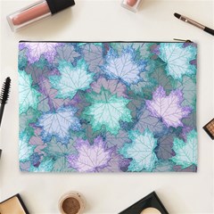 Leaves Glitter Background Winter Cosmetic Bag (XL) from ArtsNow.com Back
