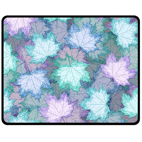 Leaves Glitter Background Winter Fleece Blanket (Medium) from ArtsNow.com 60 x50  Blanket Front