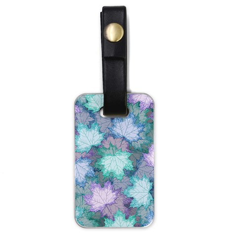 Leaves Glitter Background Winter Luggage Tag (one side) from ArtsNow.com Front