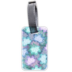 Leaves Glitter Background Winter Luggage Tag (two sides) from ArtsNow.com Front