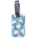 Leaves Glitter Background Winter Luggage Tag (two sides)