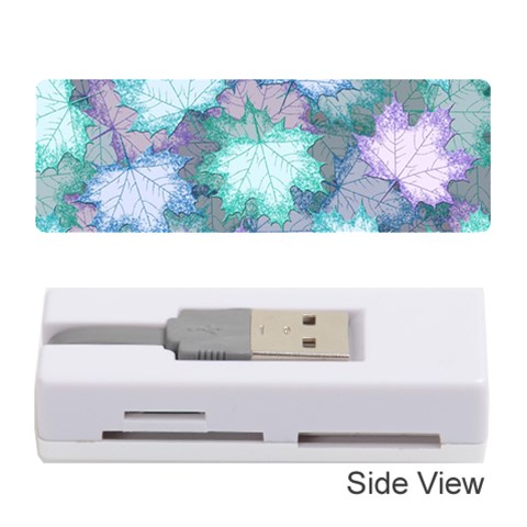 Leaves Glitter Background Winter Memory Card Reader (Stick) from ArtsNow.com Front