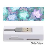 Leaves Glitter Background Winter Memory Card Reader (Stick)